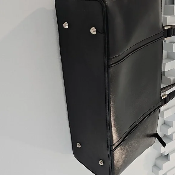 Burberry Leather Tote Bag Authentic – Classic Nova Check Side Panels & Interior - Picture 4 of 12